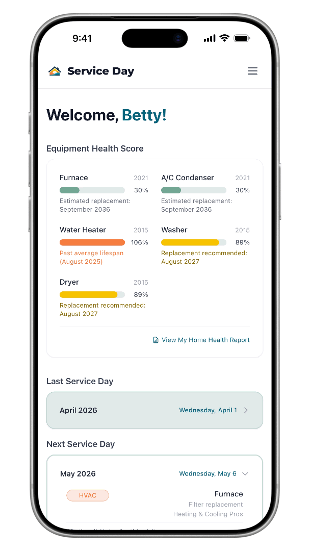 Service Day app in action
